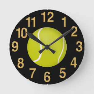 Personalised Tennis Clock with YOUR TEXT