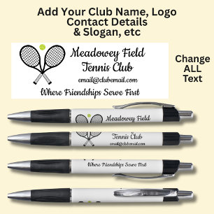 Personalised Tennis Club - Add your own details