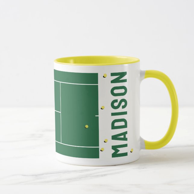 Personalised Tennis Gift Mug (Right)