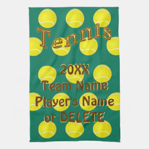 Personalised Tennis Gifts, Custom Tennis Towels