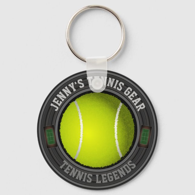Personalised Tennis Keychain (Front)