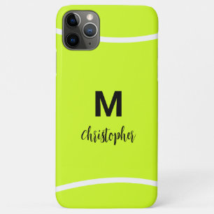 Personalised Tennis Monogram Initial Name iPhone 11 Pro Max Case
