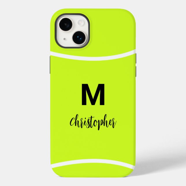 Personalised Tennis Monogram Initial Name Case-Mate iPhone Case (Back)