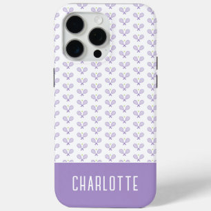 Personalised Tennis Pattern Custom Name Tennis iPhone 15 Pro Max Case