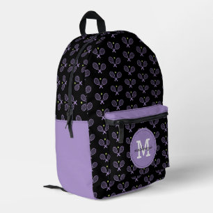 Personalised Tennis Pattern Tennis Player Printed Backpack