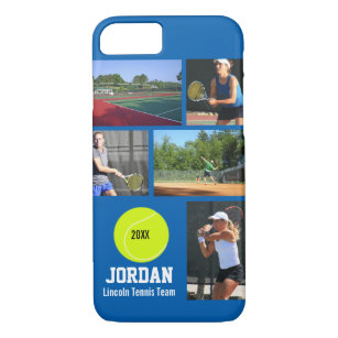 Personalised Tennis Photo Collage Name Team Case-Mate iPhone Case