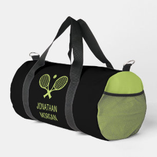 Personalised Tennis Player Custom Name Tennis Duffle Bag