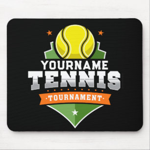 Personalised Tennis Player NAME Varsity Tournament Mouse Mat