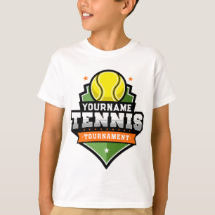 Personalised Tennis Player NAME Varsity Tournament T-Shirt