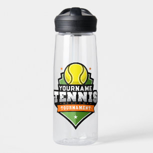 Personalised Tennis Player NAME Varsity Tournament Water Bottle