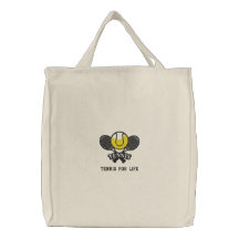 Personalised Tennis Rackets and Ball embroidered