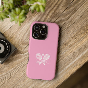 Personalised Tennis Rackets Motif Sport Any Colour iPhone 16 Pro Case