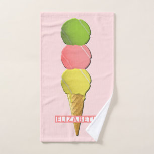 Personalised Tennis Sports Hand Towel