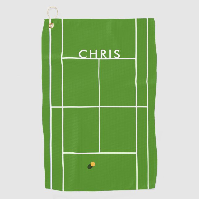 Personalised Tennis Sports Towel (Front)