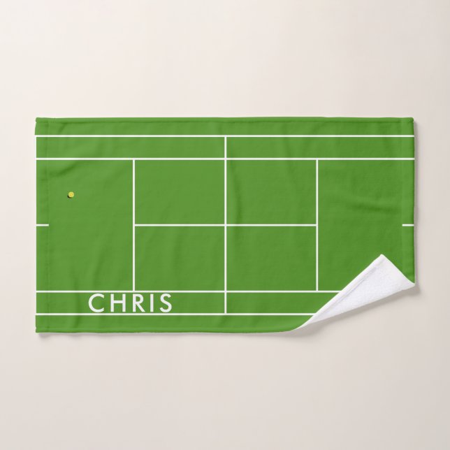 Personalised Tennis Sports Towel (Hand Towel)