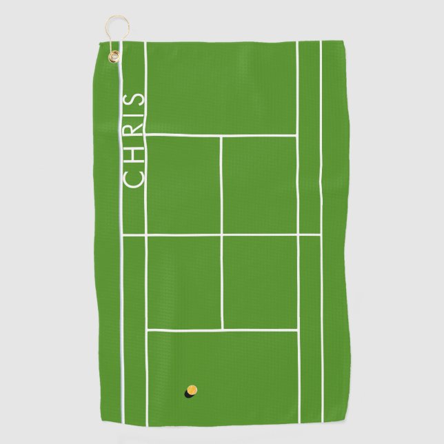 Personalised Tennis Sports Towel (Front)