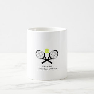 Personalised Tennis Team Gift Coffee Mug