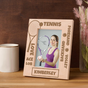Personalised Tennis Terms Racket Ball Etched Frames