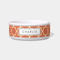 Personalised Terracotta & White Star Pattern