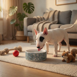 Personalised Terrazzo Monogram Pet Bowl
