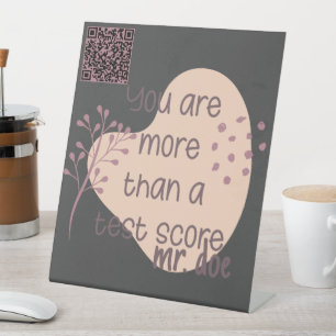 Personalised Testing Inspiration Pedestal Sign