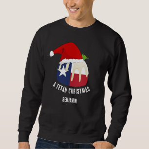Personalised TEXAN CHRISTMAS Pudding Sweatshirt