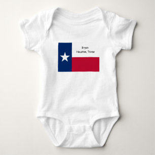 Personalised Texas baby bodysuit