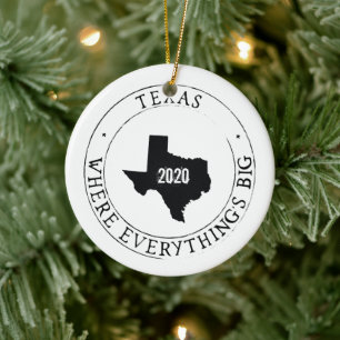 Personalised Texas Ornament