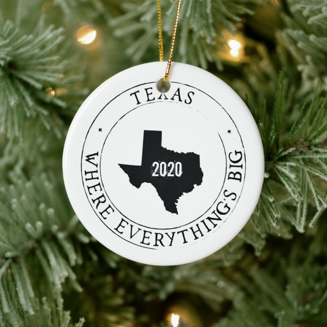 Personalised Texas Ornament (Tree)