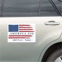Personalised Text America 250 USA Flag