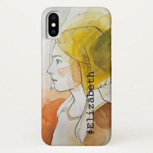 Personalised text and image custom diy trendy chic iPhone x case