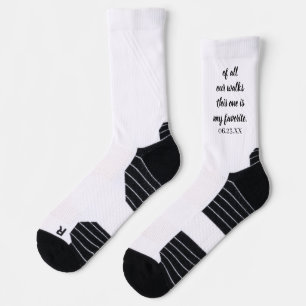Personalised Text And Name Simple Wedding Groom  Socks