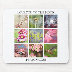 Personalised Text and Photo Collage Mouse Mat