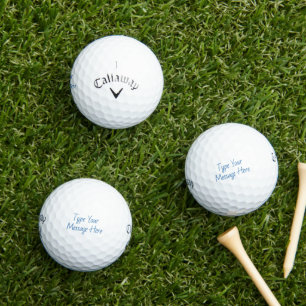 Personalised Text Callaway Supersoft Golf Balls