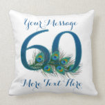 Personalised text classy 60th Birthday 60 Pillows<br><div class="desc">Personalised text custom 60th Birthday 60 Pillows</div>
