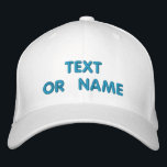 Personalised Text Colours Embroidered Baseball Cap<br><div class="desc">Easy Personalised MIGNED Design Hat - Add Your Text / Name / Logo / Photo / more - with Customisation tool - Choose Your Colour / Size / Font - Make your unique promotional / personal gifts :) Good Luck - Be Happy :)</div>