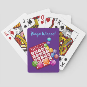 Personalised Text Fun Bingo Players Custom Playing Cards
