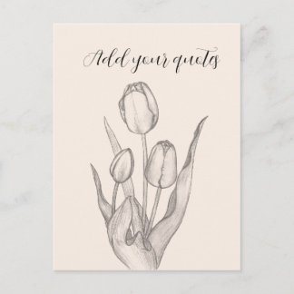 Personalised Text Journal, Name & Message Notebook Holiday Postcard