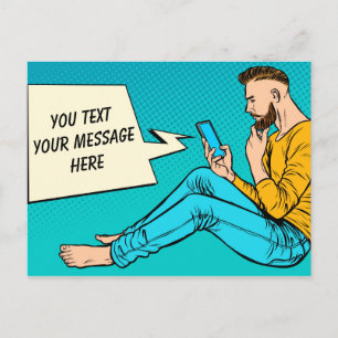 Personalised Text Message Postcard