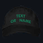 personalised Text Name Embroidered Baseball Cap<br><div class="desc">Design Your Own Personalised Embroidered Hats with Your Colours , Text and Fonts Promotional Business or Modenr Personal Baseball Caps - Add Your Text - Name - Company / Number / Letter / Slogan - Tagline / or Website , Phone , E-mail , Social Media Handle , Address , Logo...</div>