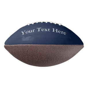 Personalised Text Navy Blue White Monogram Gift American Football