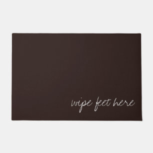 Personalised Text on Dark Chocolate Doormat