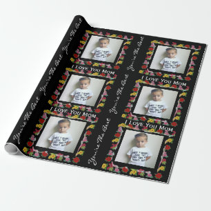 Personalised Text & Photo Mothers Day Wrapping Paper