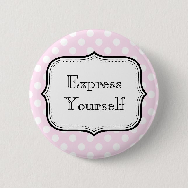 Personalised text Round Button (Front)