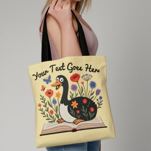 Personalised Text Silly Goose Teacher Appreciation Tote Bag