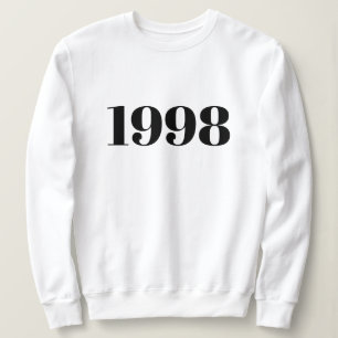 Personalised Text Simple Modern Minimal Your Year Sweatshirt