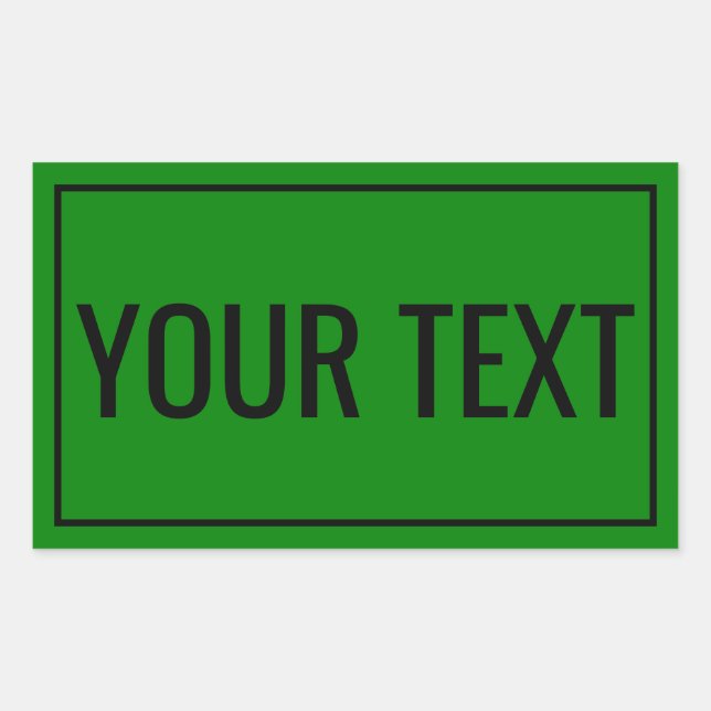Personalised Text Stickers for for Business or Off (Front)