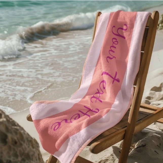 Personalised Text Towel for Summer Fun (Creator Uploaded)