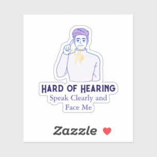 Personalised Text with Hard of Hearing Symbol