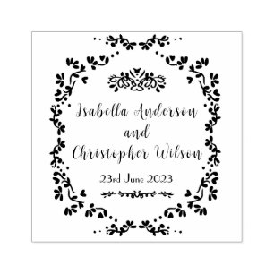 Personalised Texts  Romantic Wood Art Stamp